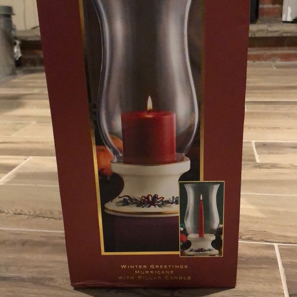 Lenox Holiday Tartan #N/A Hurricane W/Pillar - Picture 1 of 6